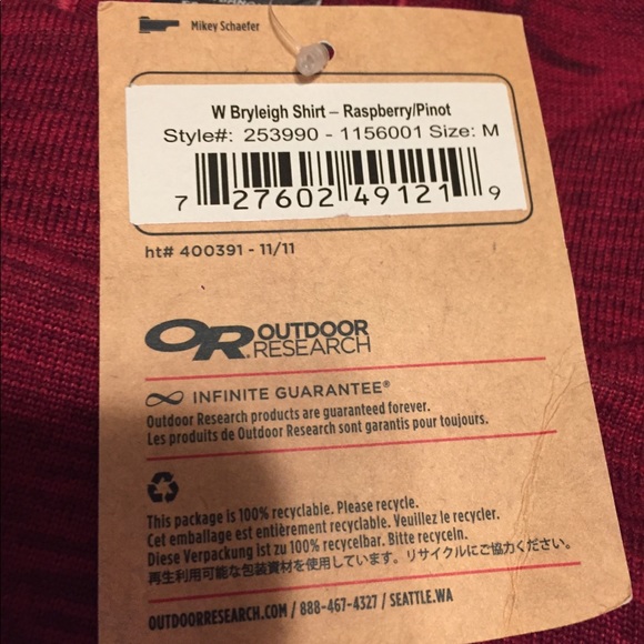 Outdoor Research Bryleigh Shirt - Brand New - Picture 4 of 4